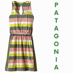 Patagonia Striped Dress - Green, Red, Yellow
